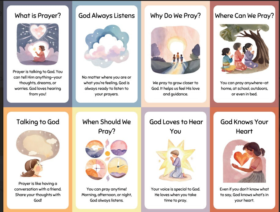 How to Pray Cards