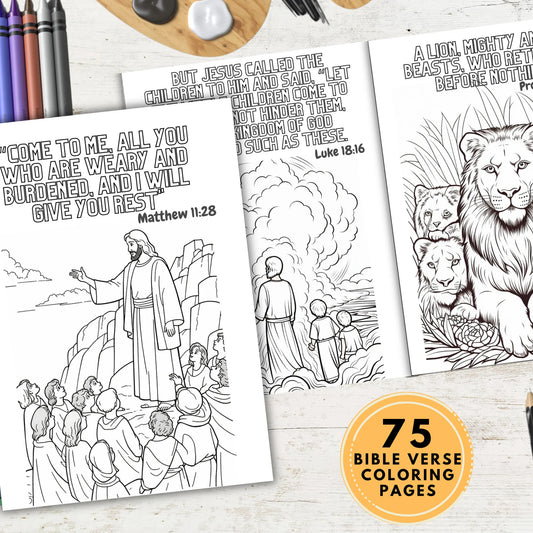 75 Bible Verse Coloring Pages